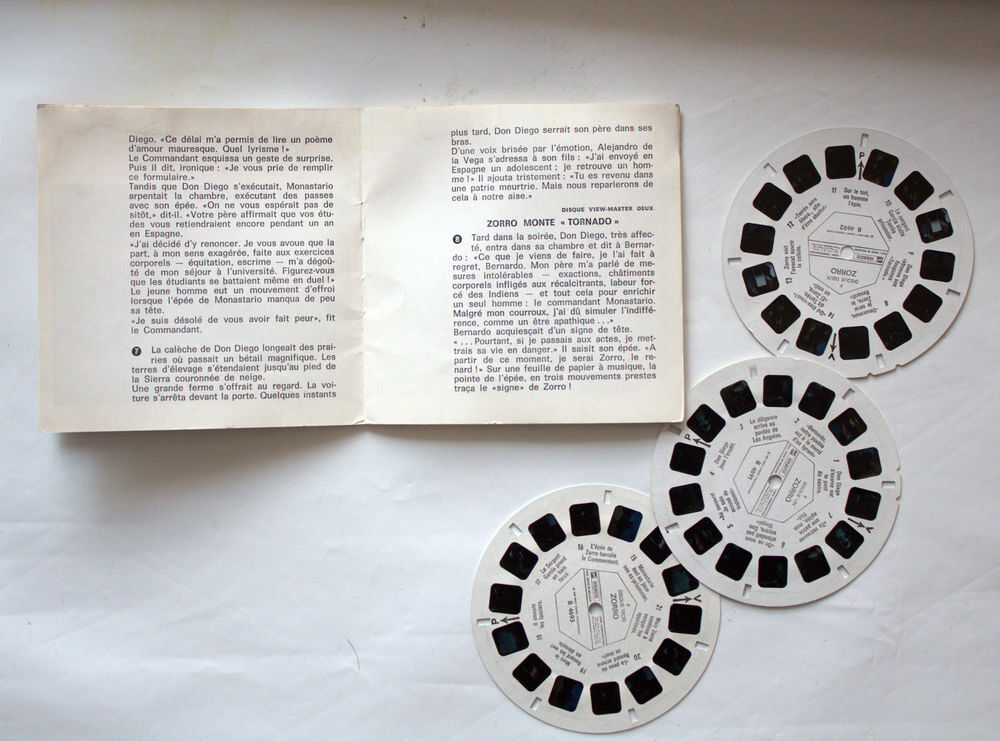 Pochette disques View master ancien ZORRO 