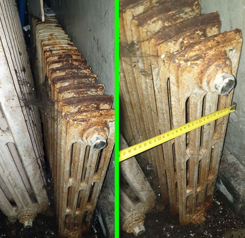 Radiateur fonte Vintage, 4 Colonnes &quot;hors gabarit&quot; Bricolage