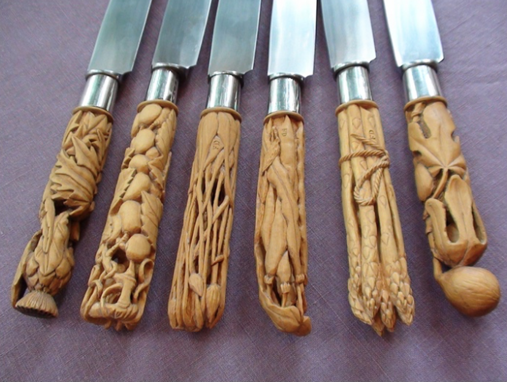Couteaux sculpt&eacute;s Cuisine