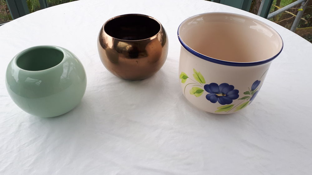 3 Pots en c&eacute;ramique Décoration