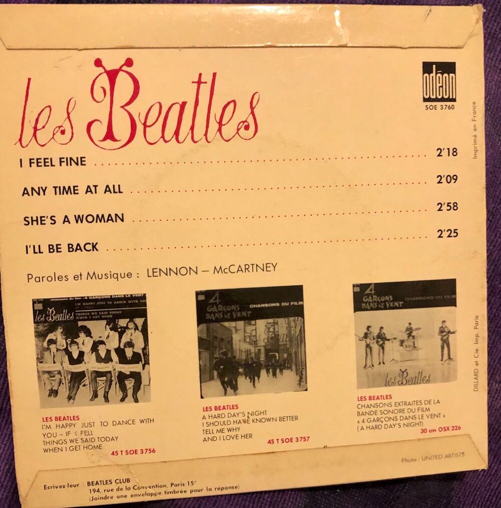 vinyle les Beatles CD et vinyles
