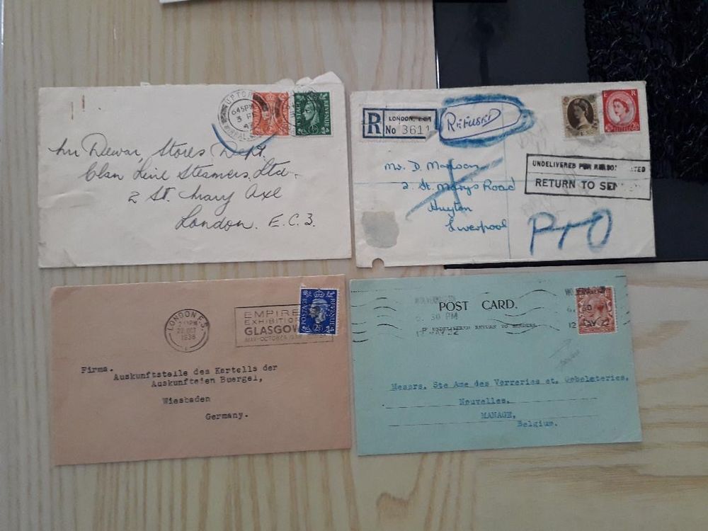 gros lot d'enveloppes et courrier - 