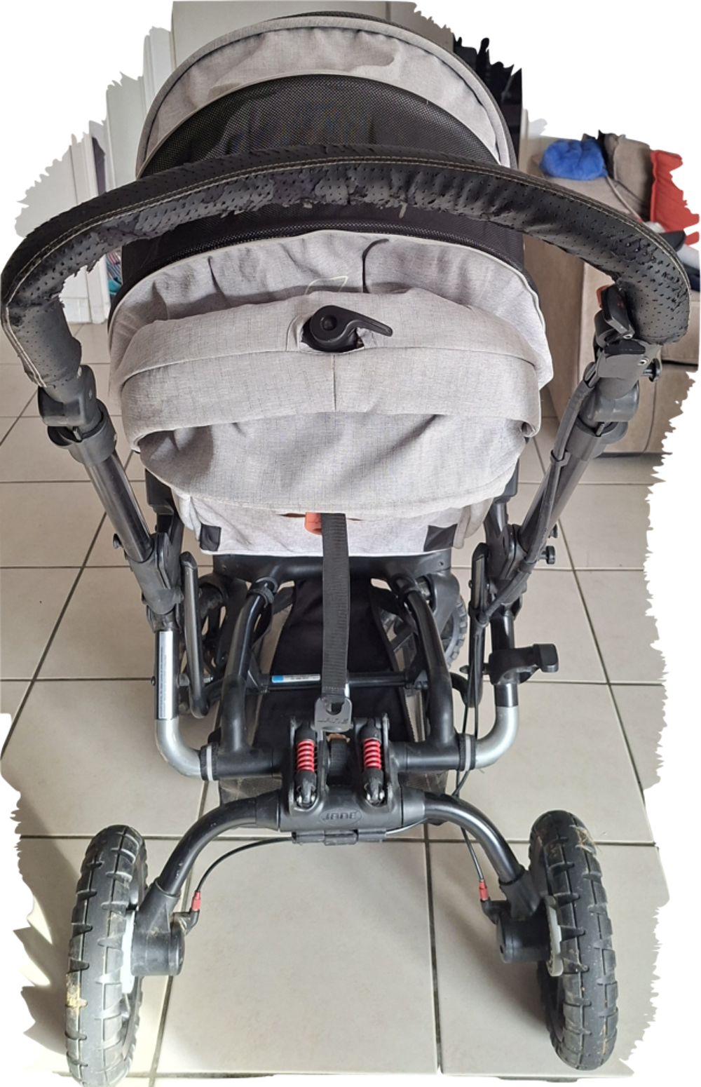 Poussette duo Crosswalk + nacelle Matrix Light 2 gris + base Puériculture