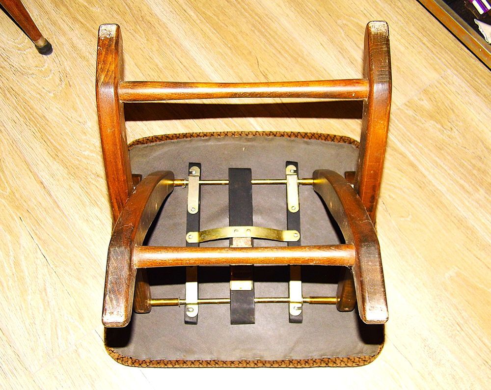Ottoman repose pieds ann&eacute;es 80 chaise tabouret meuble pouf Meubles