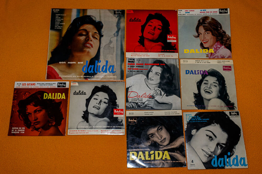 Dalida lot de 9 vinyles CD et vinyles