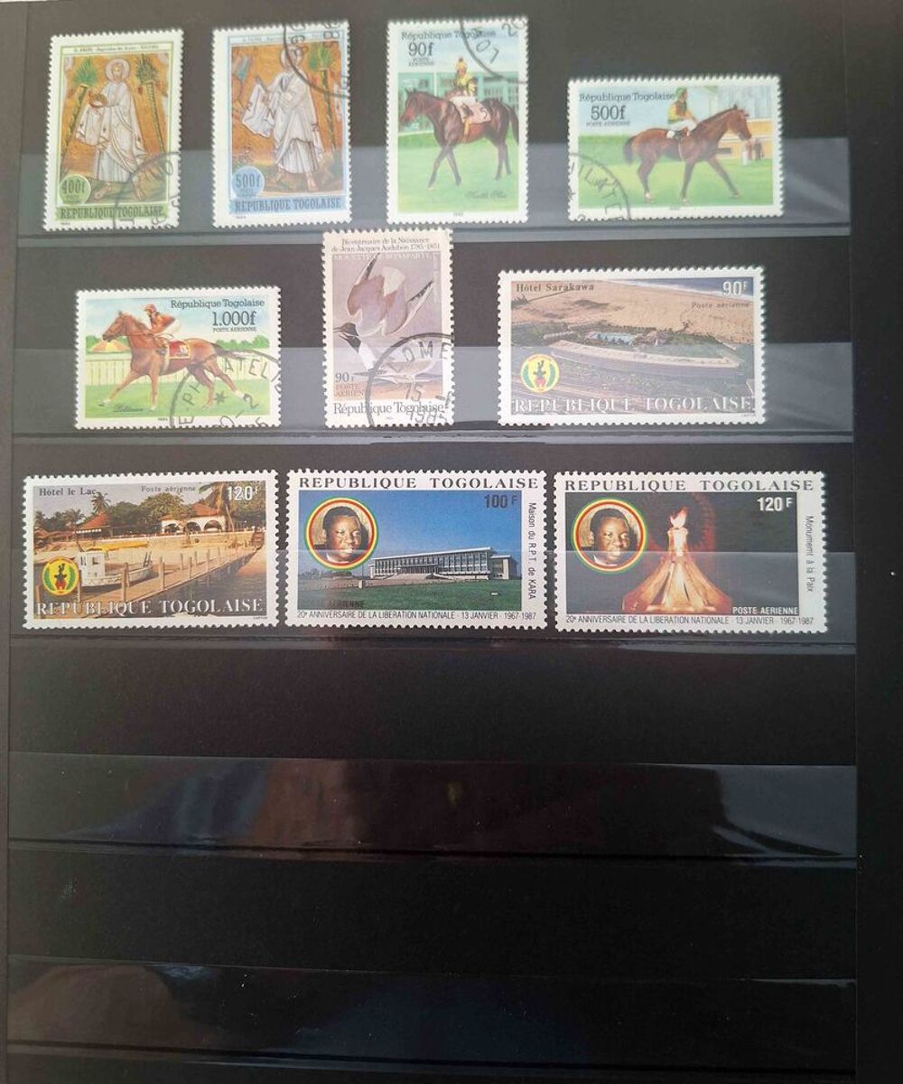 S&eacute;rie de timbres de collection du Togo A 