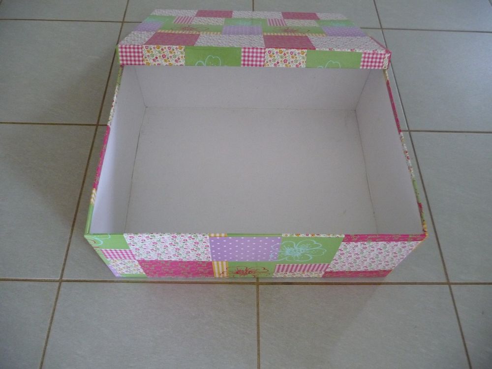 Boite de rangement Grand Format motifs multicolores - Neuve Décoration