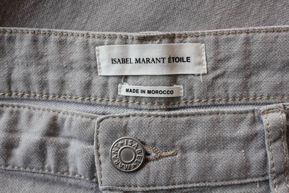 Pantalon jeans gris clair ISABEL MARANT T.40 FR Vêtements