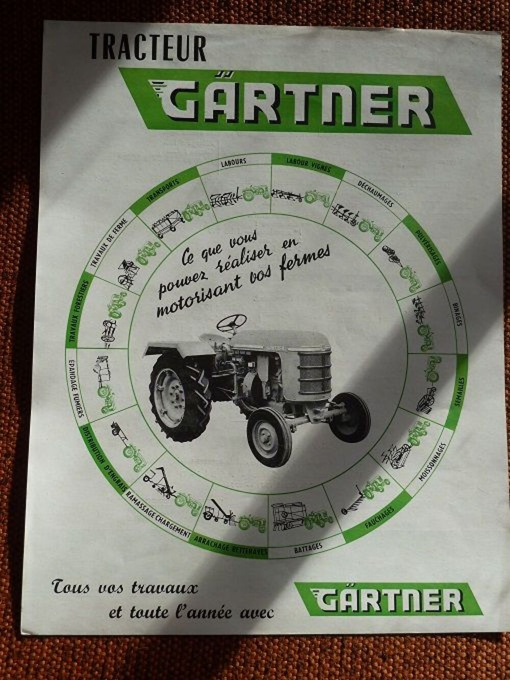 Prospectus Tracteur G&Auml;RTNER 