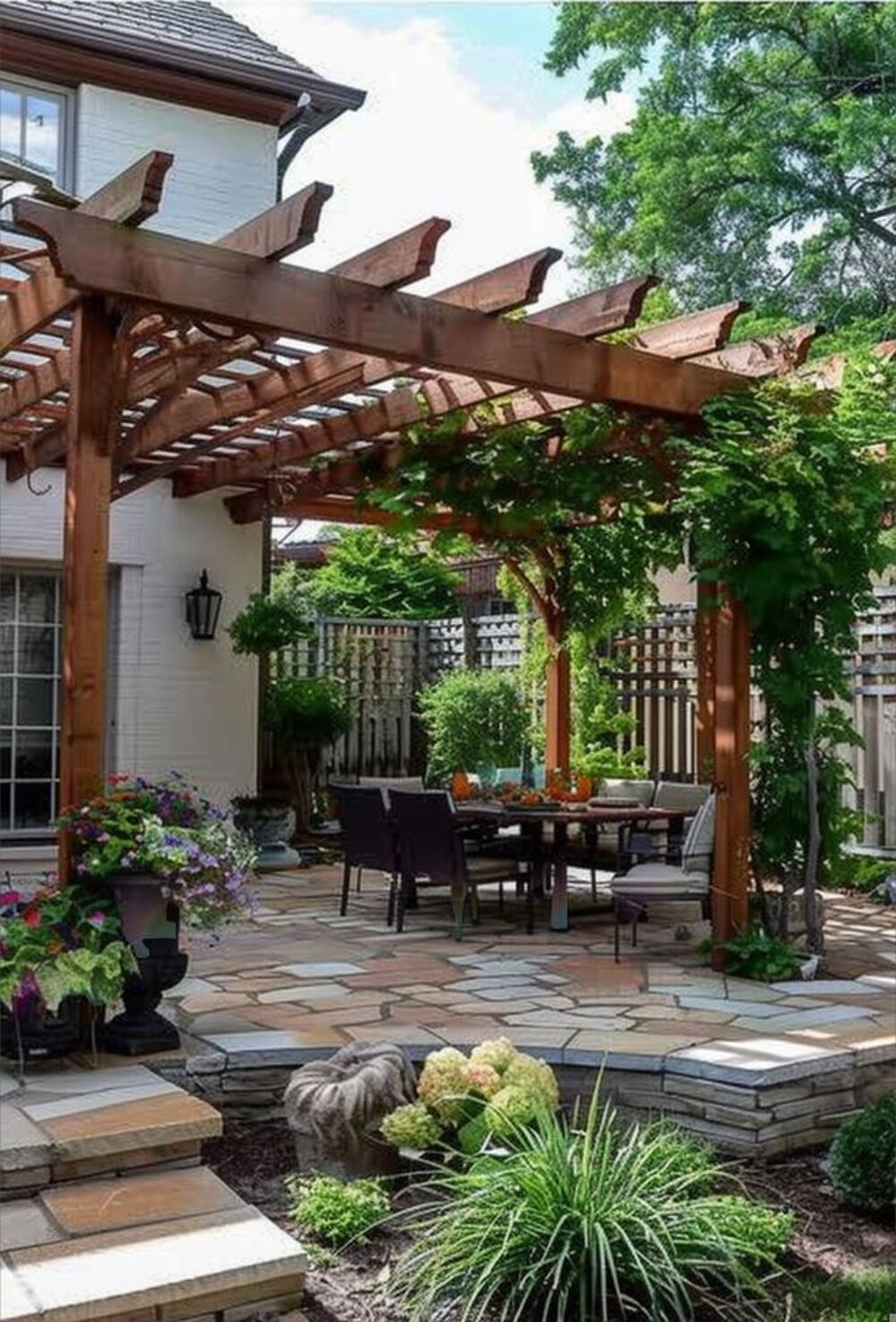 Pergola adossable bois 6x 3m Bricolage