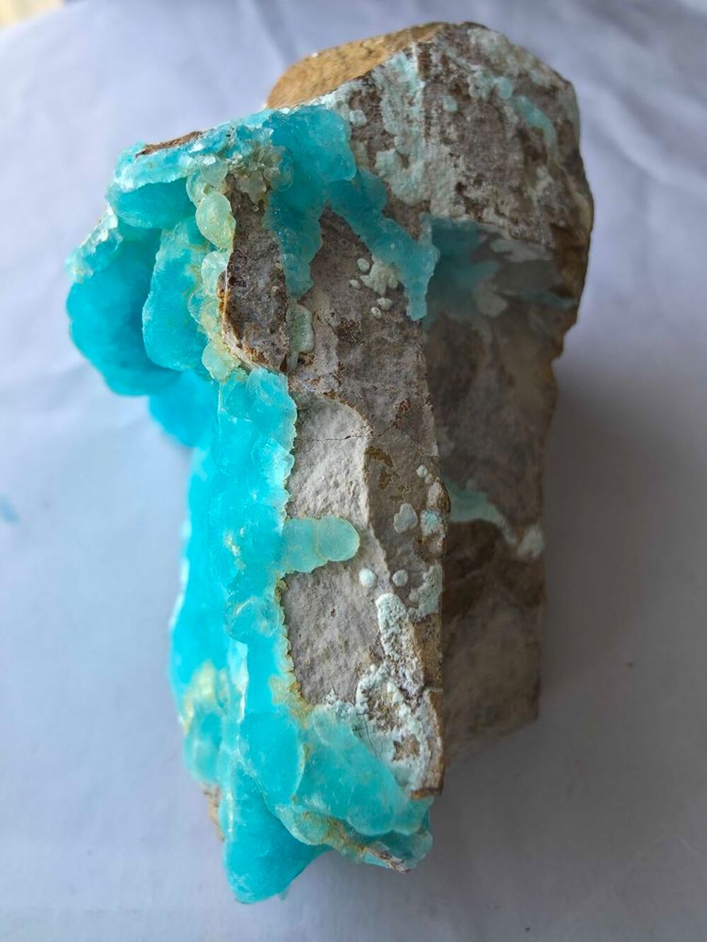 Sp&eacute;cimen H&eacute;mimorphite Bleue du Katanga RDC-Min&eacute;ral 302g 