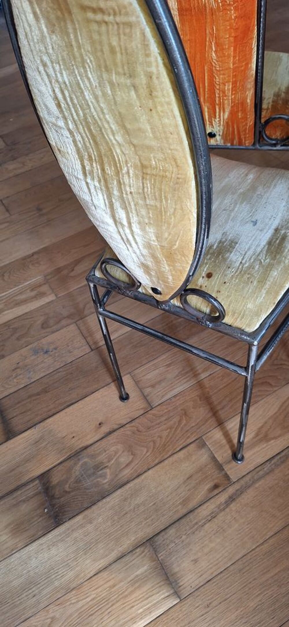 CHAISES EN FER FORGE et TISSUS Meubles