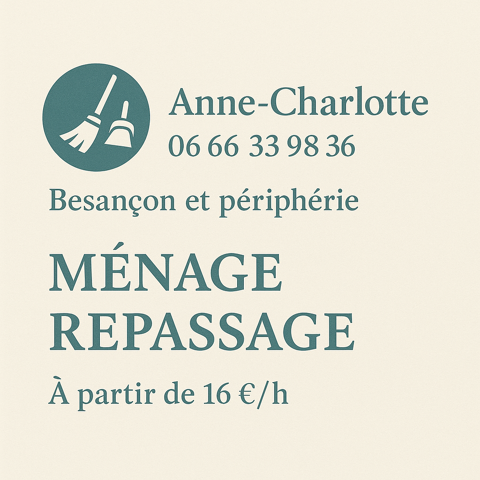 Mnage / Repassage 25000 Besanon