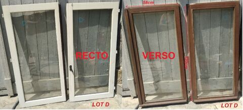 FENTRES BOIS DOUBLE VITRAGE 120X58 RENOVATION SERRE CABANE 25 Sergines (89)