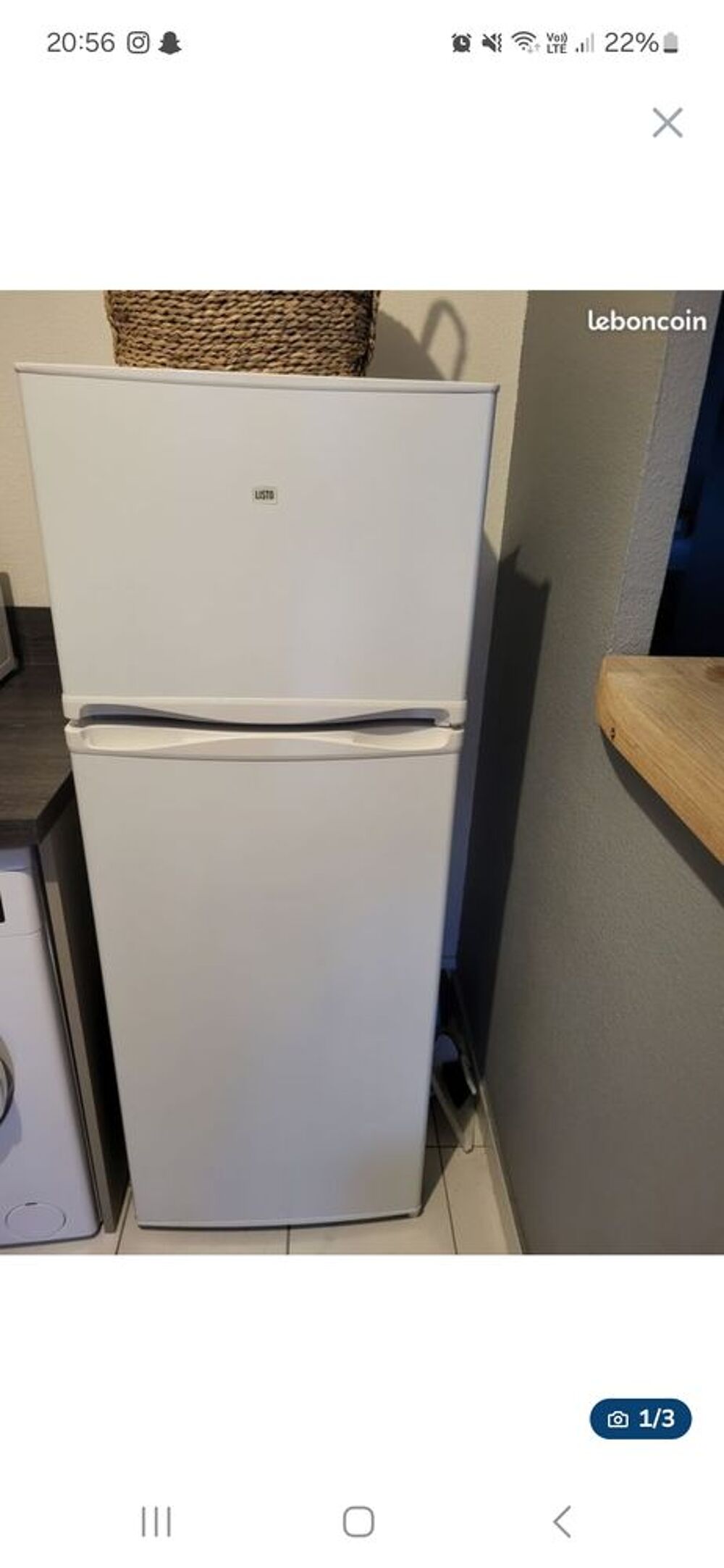 R&eacute;frig&eacute;rateur Electroménager