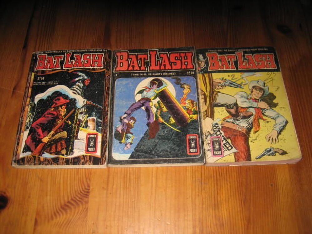lot 3 BAT LASH 3+5+8 aredit comics pocket dc 1970 Livres et BD