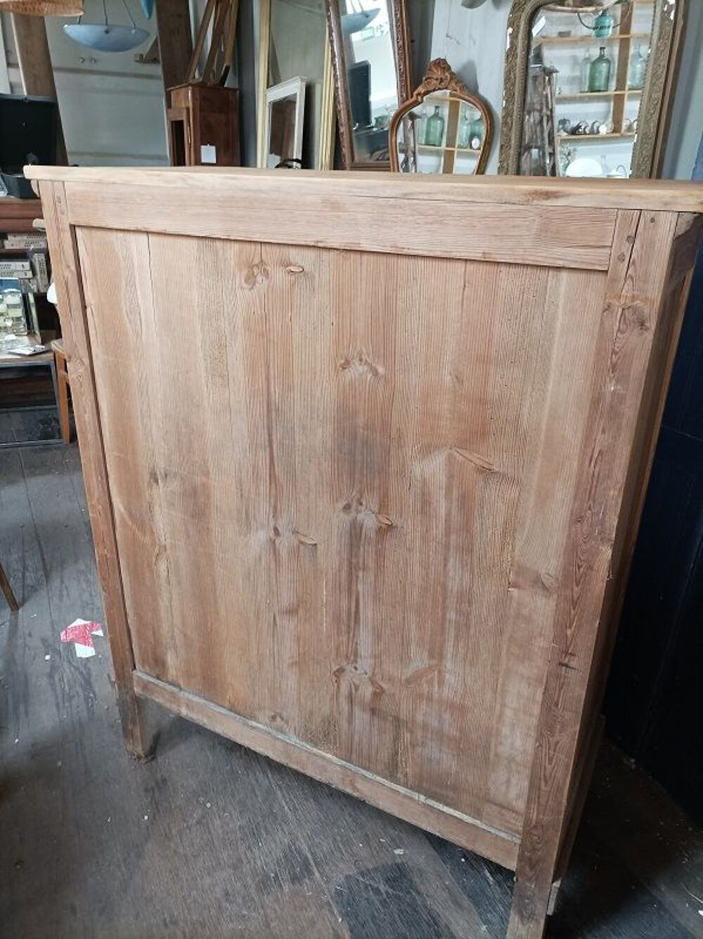 Meuble buffet bois massif portes tiroirs naturel patin&eacute; dpm Meubles