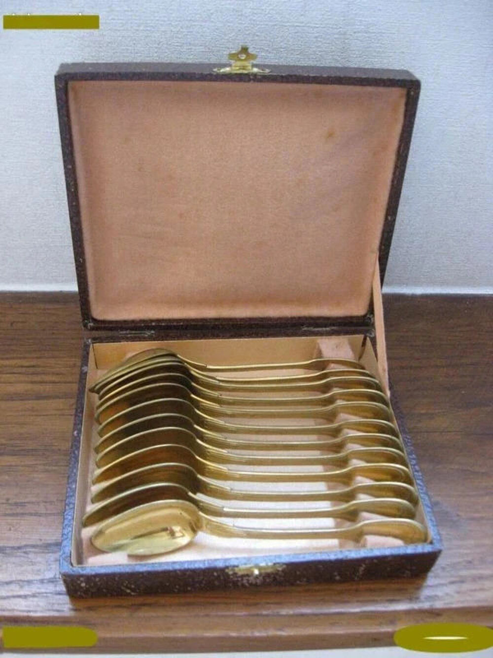 12 Petites Cuill&egrave;res en vermeil argent&eacute; XIX&egrave;me Cuisine