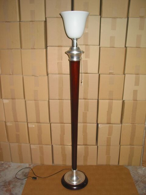 GRAND LAMPADAIRE MAZDA �POQUE 1930 LAMPE art d�co chrome alu 900 Marseille 13 (13)