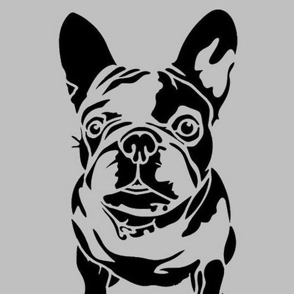 Gravure laser - Miroir grav&eacute; - Bouledogue Fran&ccedil;ais Décoration