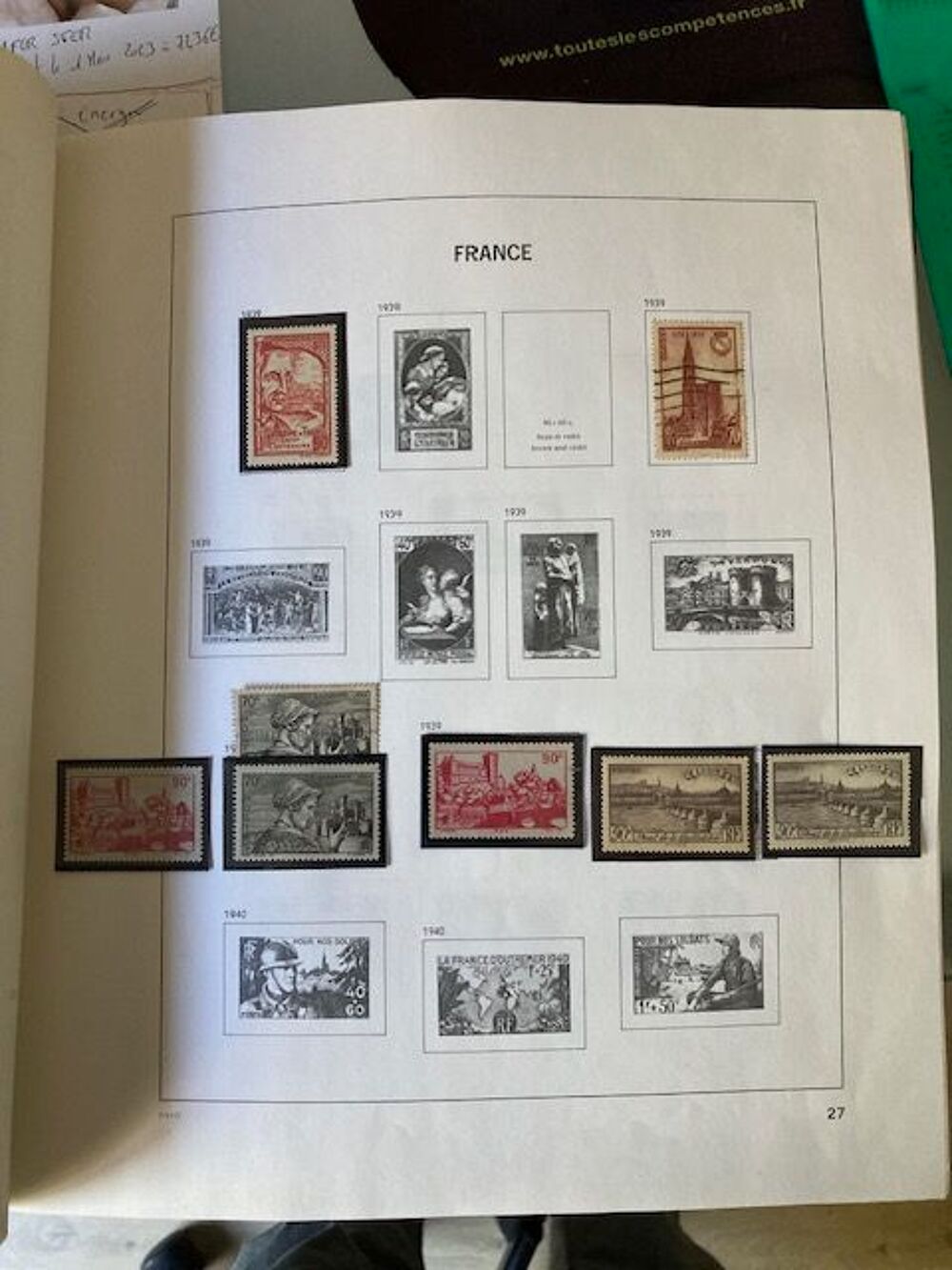 ALBUM DE TIMBRES FRANVCE 