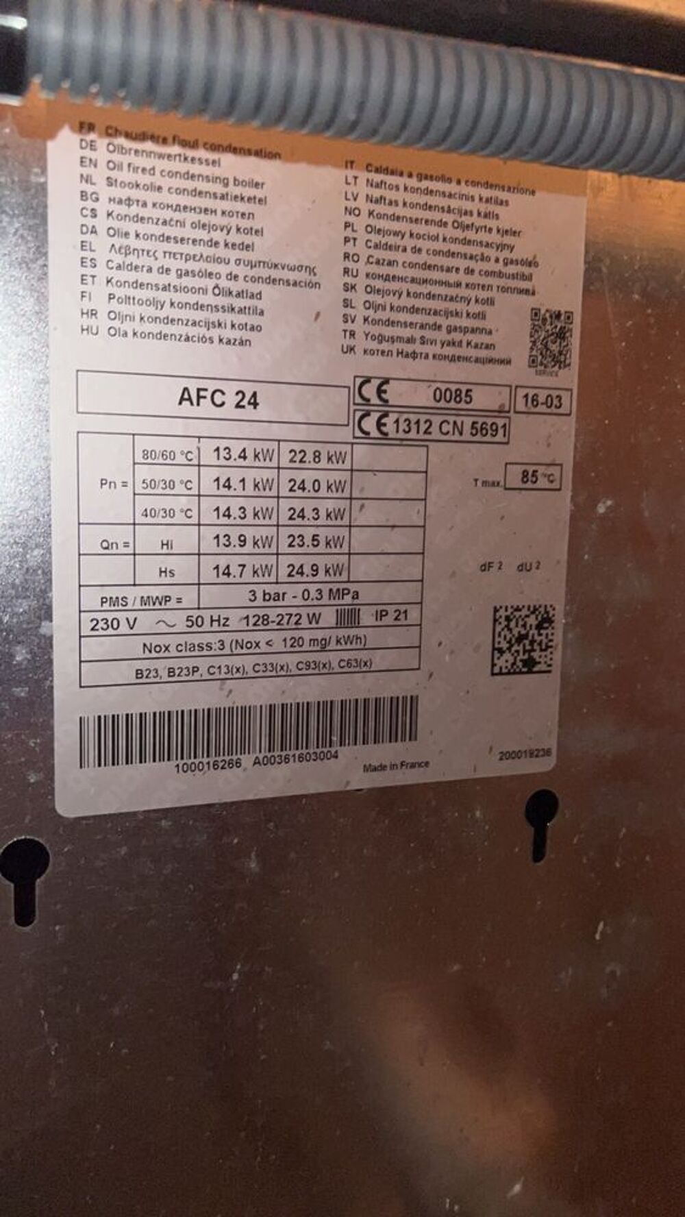 Chaudi&egrave;re fioul &agrave; condensation de dietrich Bricolage