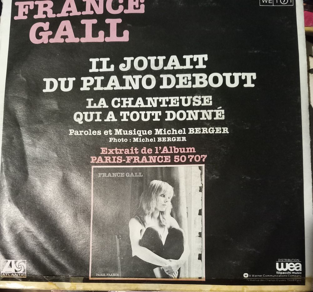 FRANCE GALL / 3 X DISQUES VYNIL 45 TOURS / CD et vinyles