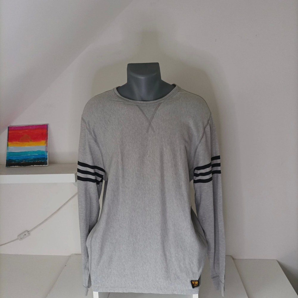 T-Shirt manches longues Ralph Lauren gris homme vintage Vêtements