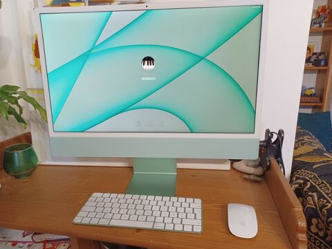 Apple Imac 24 pouces vert Puce M1 1650 Prades (66)