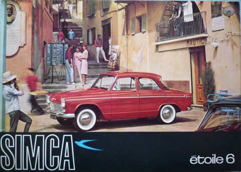 SIMCA ETOILE 6 - Documentation publicitaire 5 Paris 13 (75)