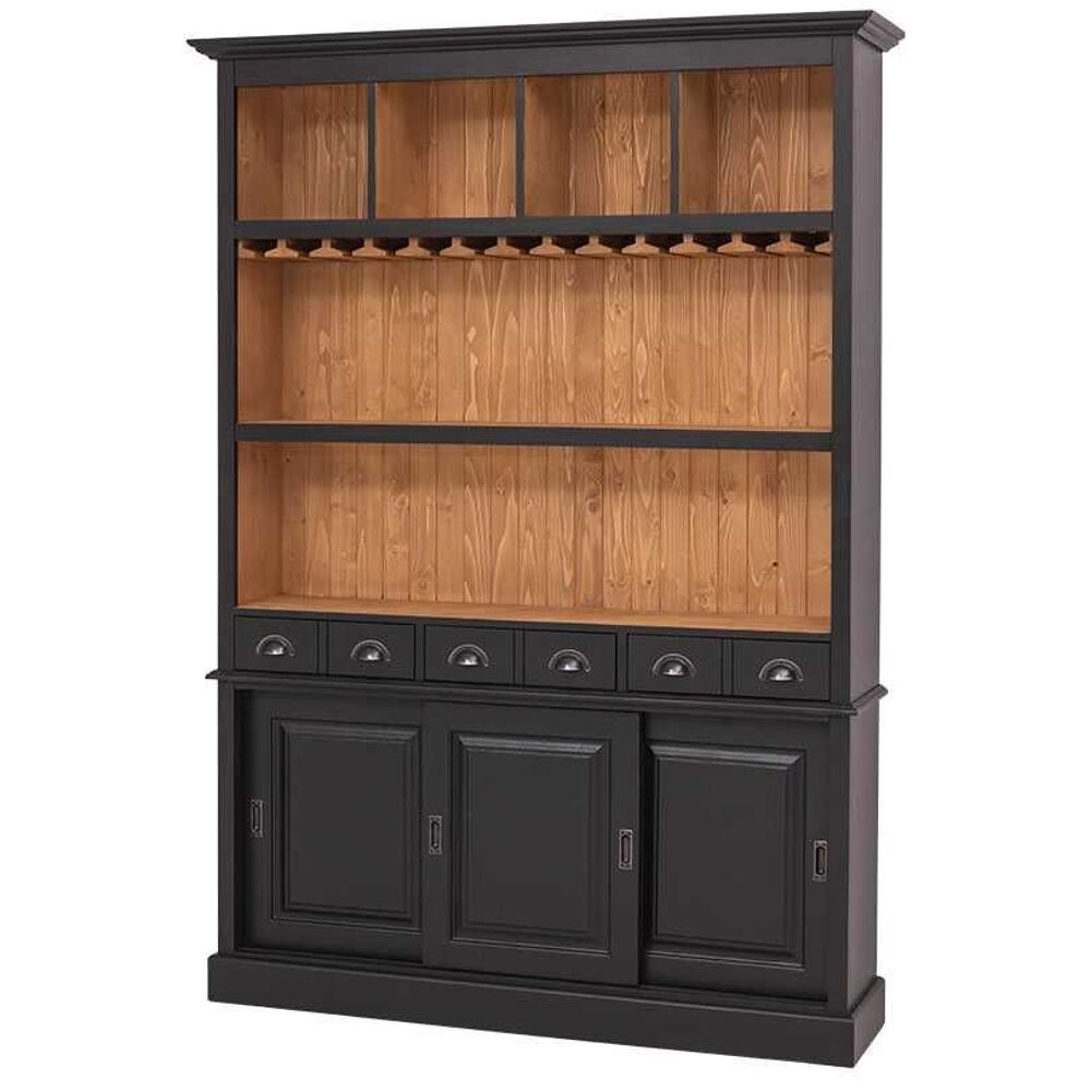 fond de bar neuf artisanal en bois + son comptoir offert en pin massif Zingu&eacute;.Le tout pour 600 euros Meubles