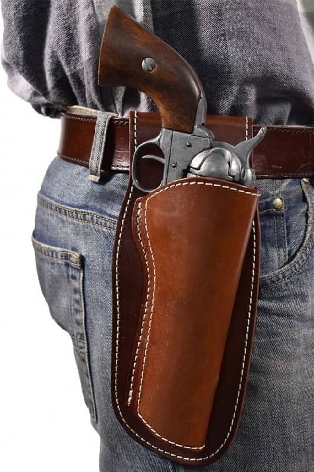 2 HOLSTER pour REPLIQUES UBERTI et PIETTA Poudre Noire 