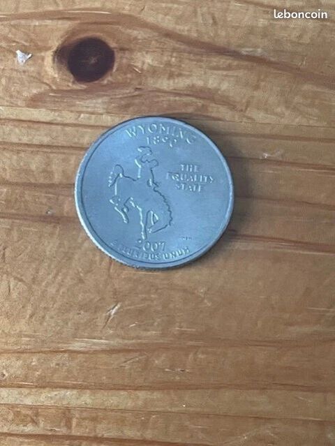 Pi�ce de monnaie - 1.4 Dollar Quarter Wyoming 2007 
2 Dijon (21)