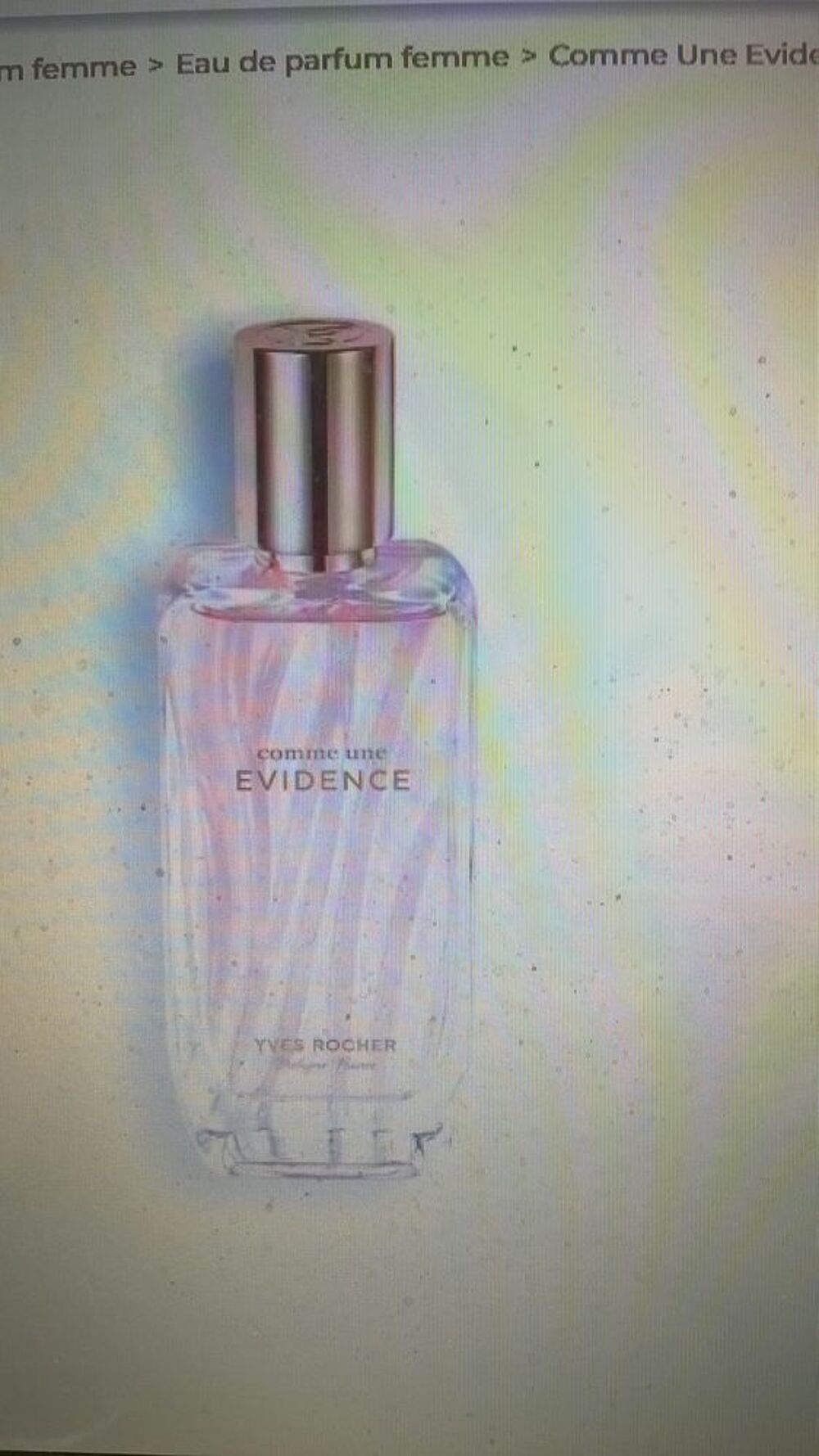 flacon eau de parfum yves rocher 50ml 20euros 