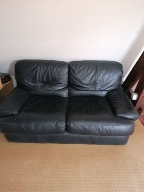 2 Fauteuils (simple et double) cuir vachette pleine peau 250 Conteville (27)