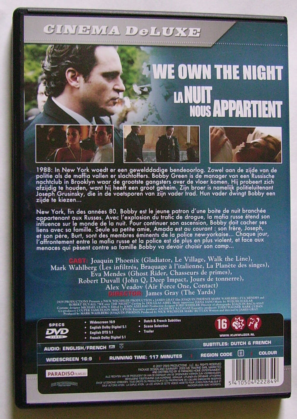 DVD La nuit nous appartient DVD et blu-ray