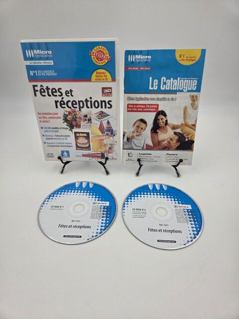 Logiciel F�tes et R�ceptions (comprend 2 CD) boite, complet 1 Vulbens (74)