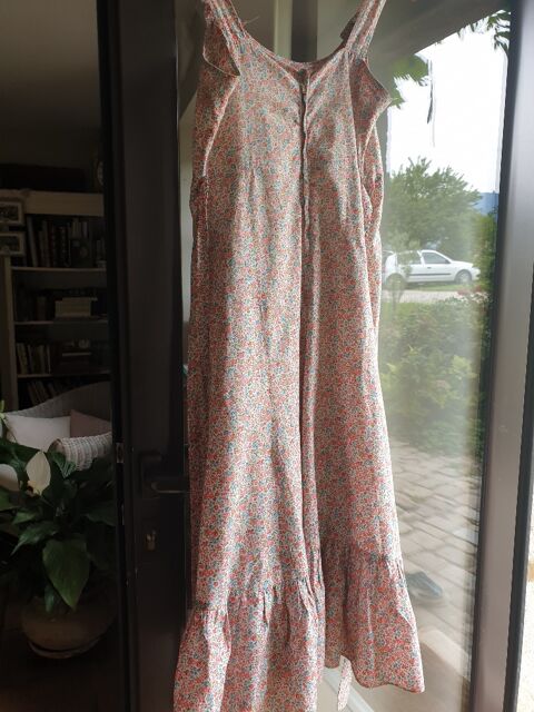 Robe rose, petites fleurs, � volants, bretelles, vintage 5 Mouxy (73)