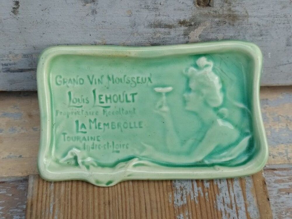 Cendrier Art Nouveau Vin Mousseux Louis Lehoult Touraine 