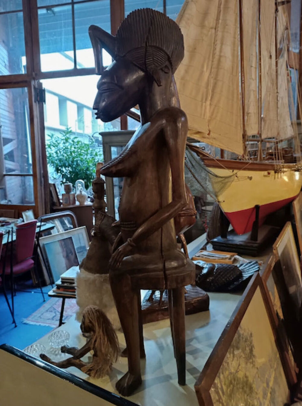 Statue Africain Senoufo Epoque XX&egrave;me 