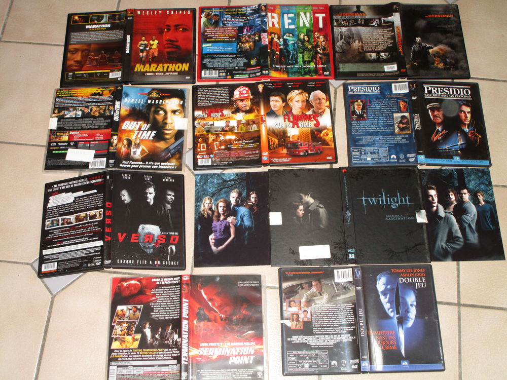 LOT 10 DVD"TWILIGHT--DOUBLE JEU-PRESIDIO-VERSO-HORSEMAN" DVD et blu-ray