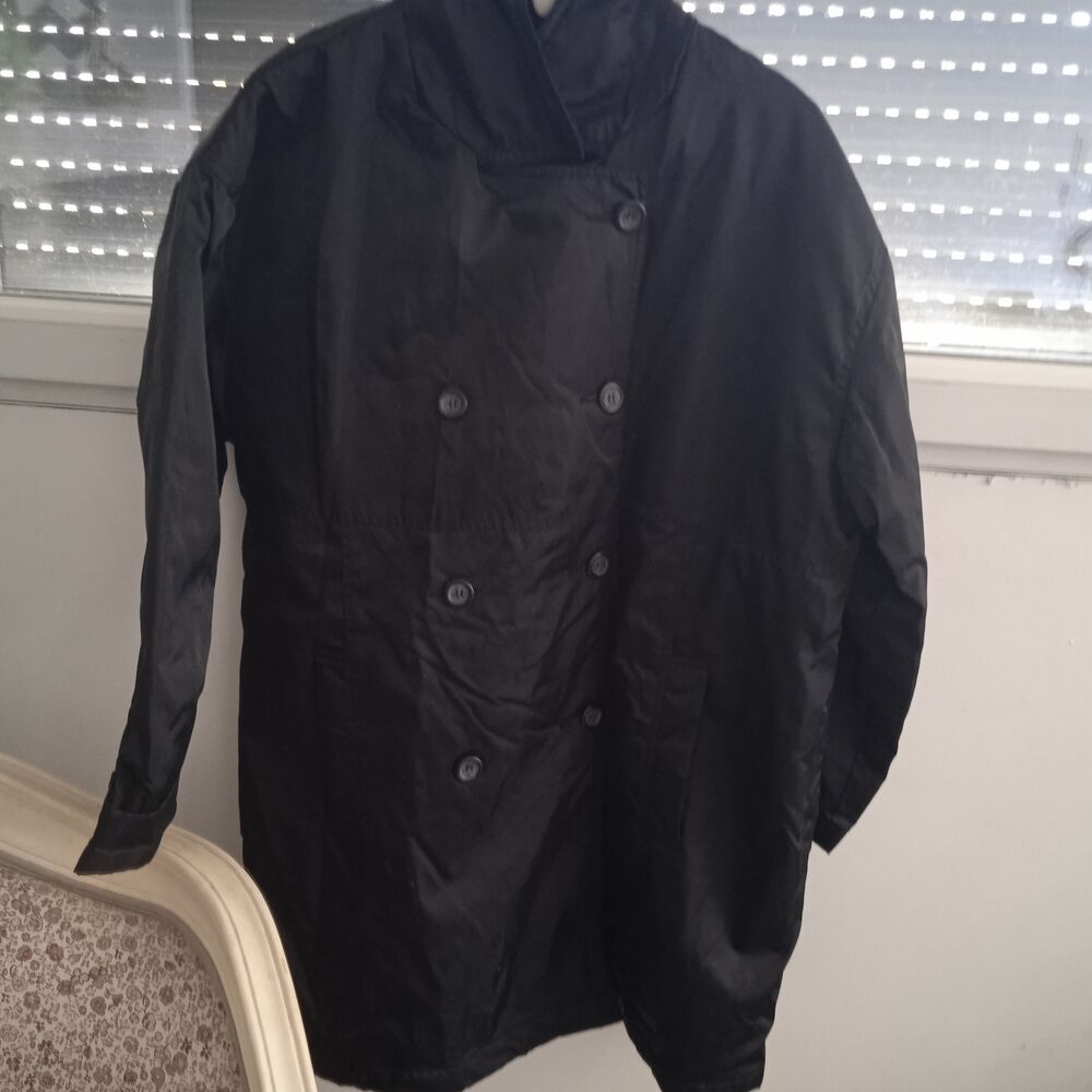 Coupe vent, impermeable femme noir T 46/48 exterieur polyami Vêtements