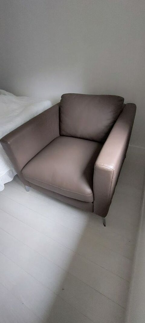 Fauteuil en cuir taupe Cuir center 280 Le Plessis-Trévise (94)