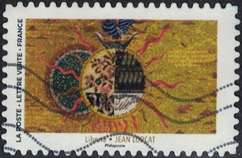 France 2025 Oblitéré Used Grand Soleil Liberté Jean Lurçat Y 0.39 Chesny (57)
