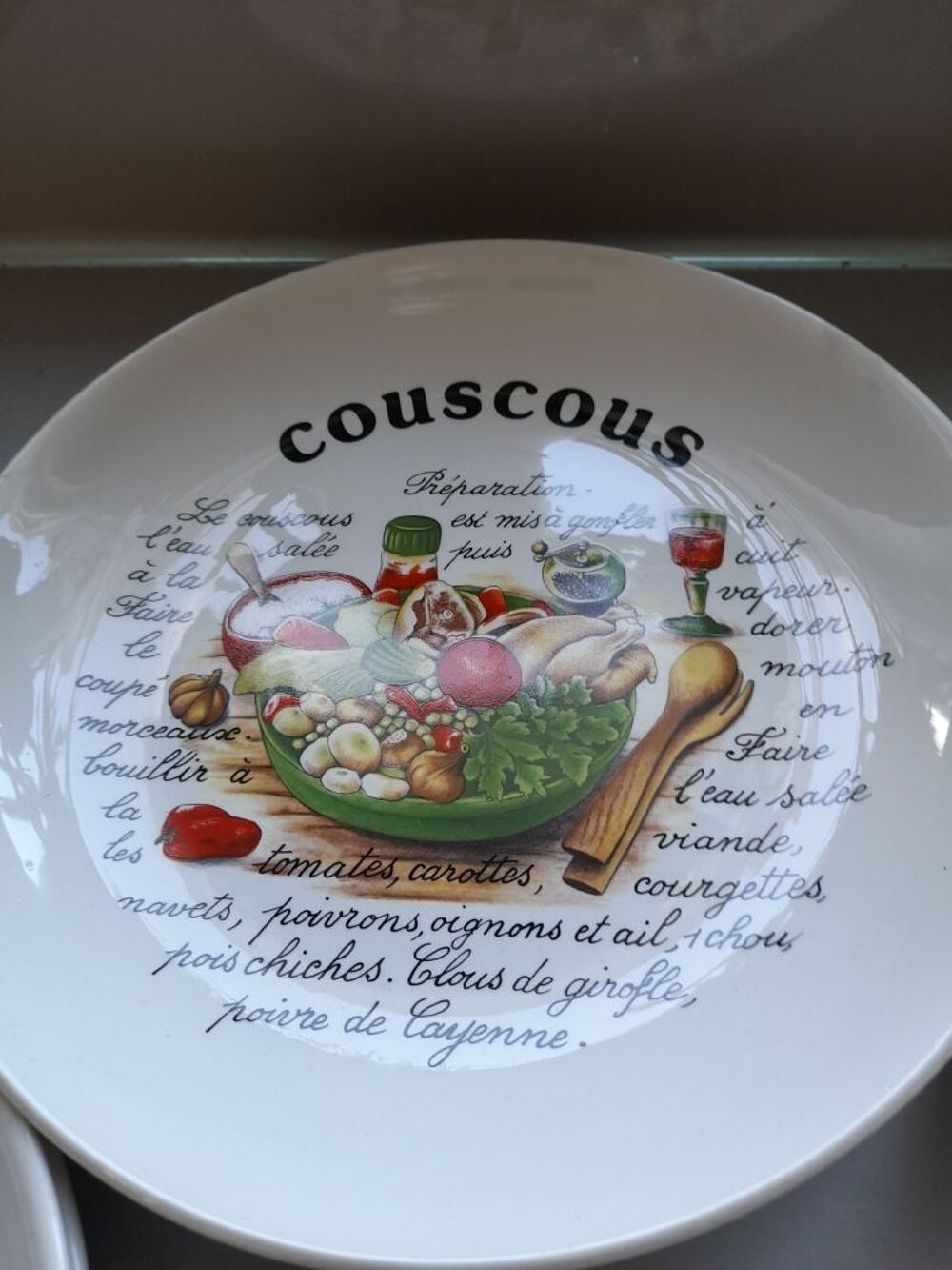 service &agrave; couscous Décoration