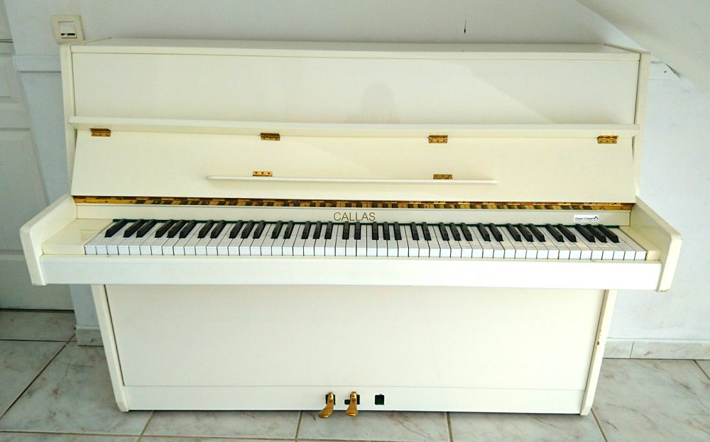 Piano Droit Marque Callas - Blanc ivoire Instruments de musique