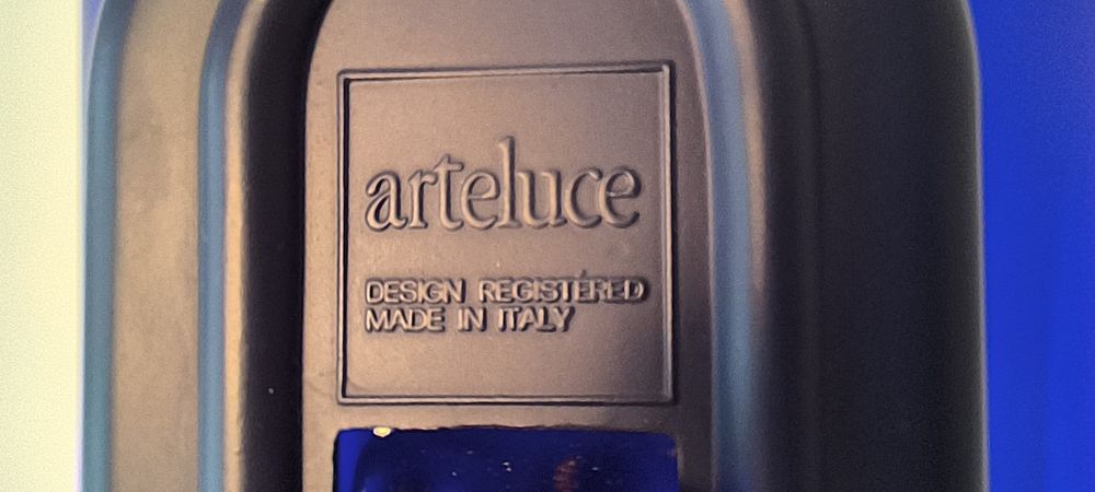 ARTELUCE Jill A380 - Magnifique lampadaire bleu Klein 1970'S Dcoration
