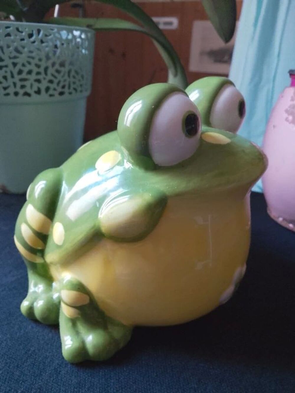 Lot de deux tirelire grenouille et cochon Décoration