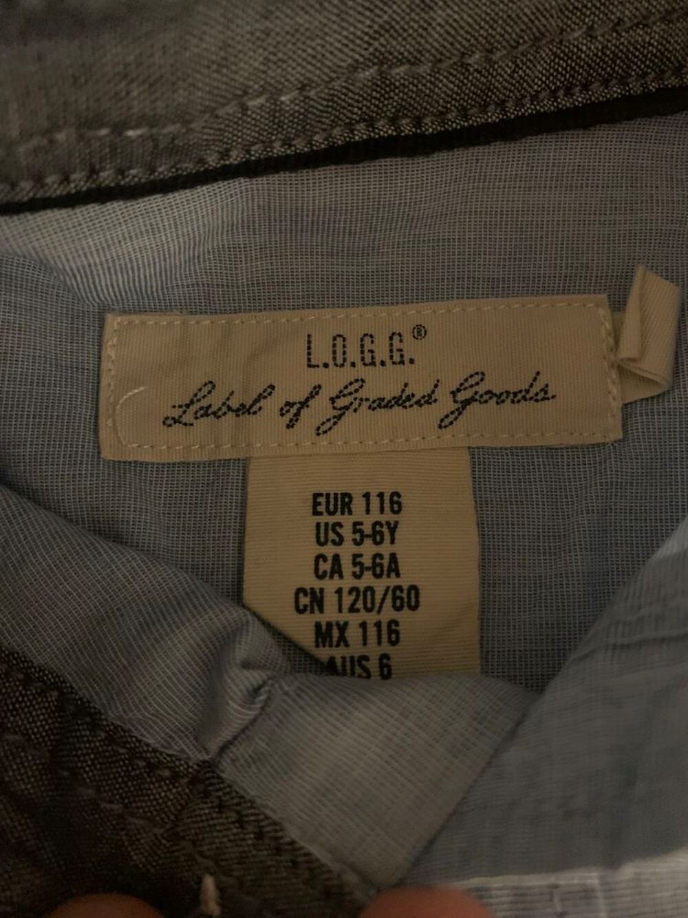 Chemise manches longues enfant gar&ccedil;on &acute;&acute; LOGG Vtements enfants