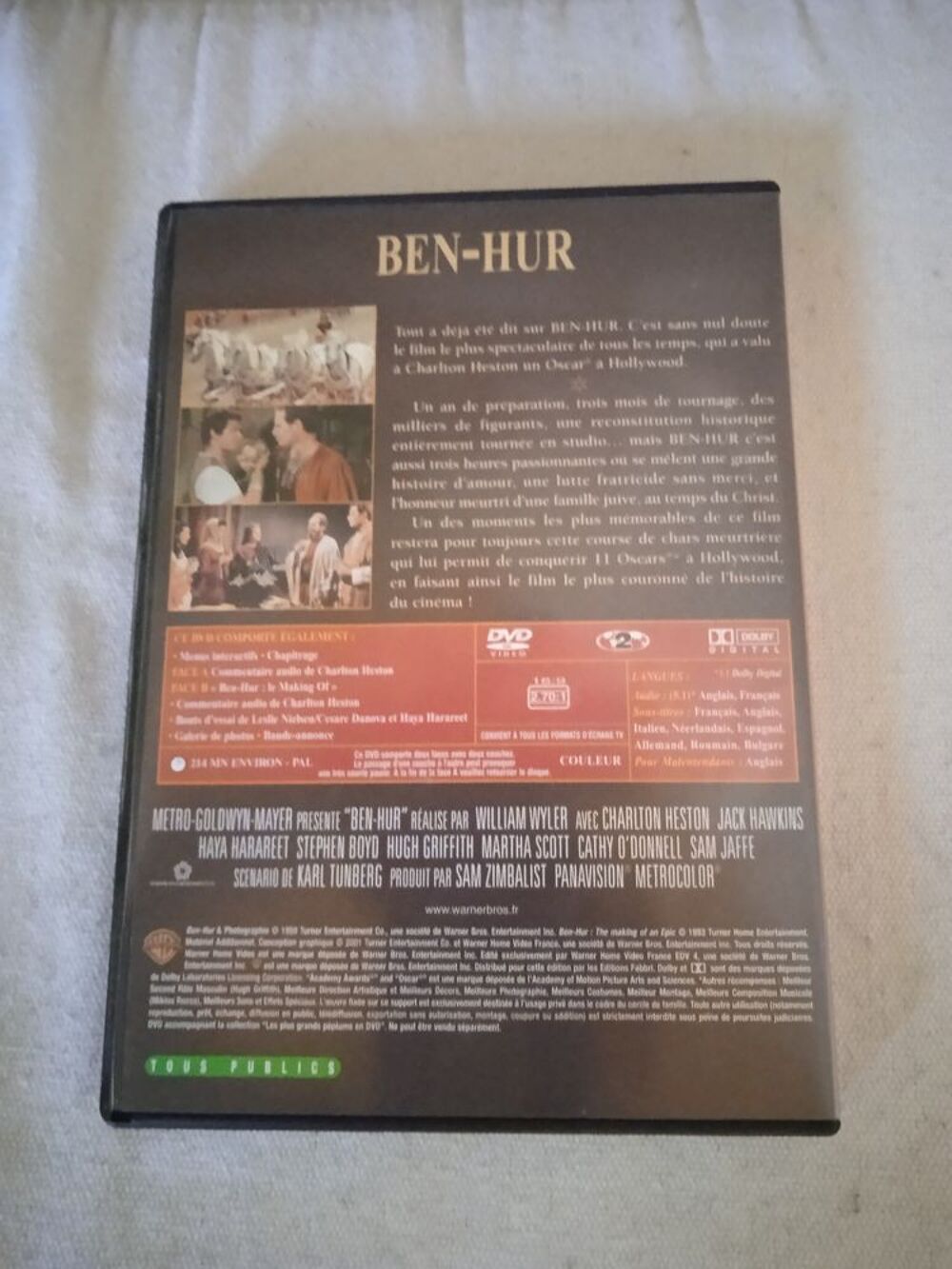 DVD Ben-Hur
2001 DVD et blu-ray